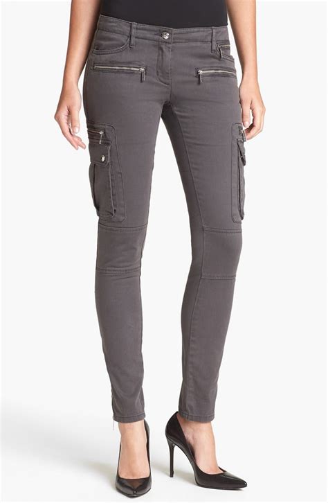 michael michael kors twill skinny cargo pant 